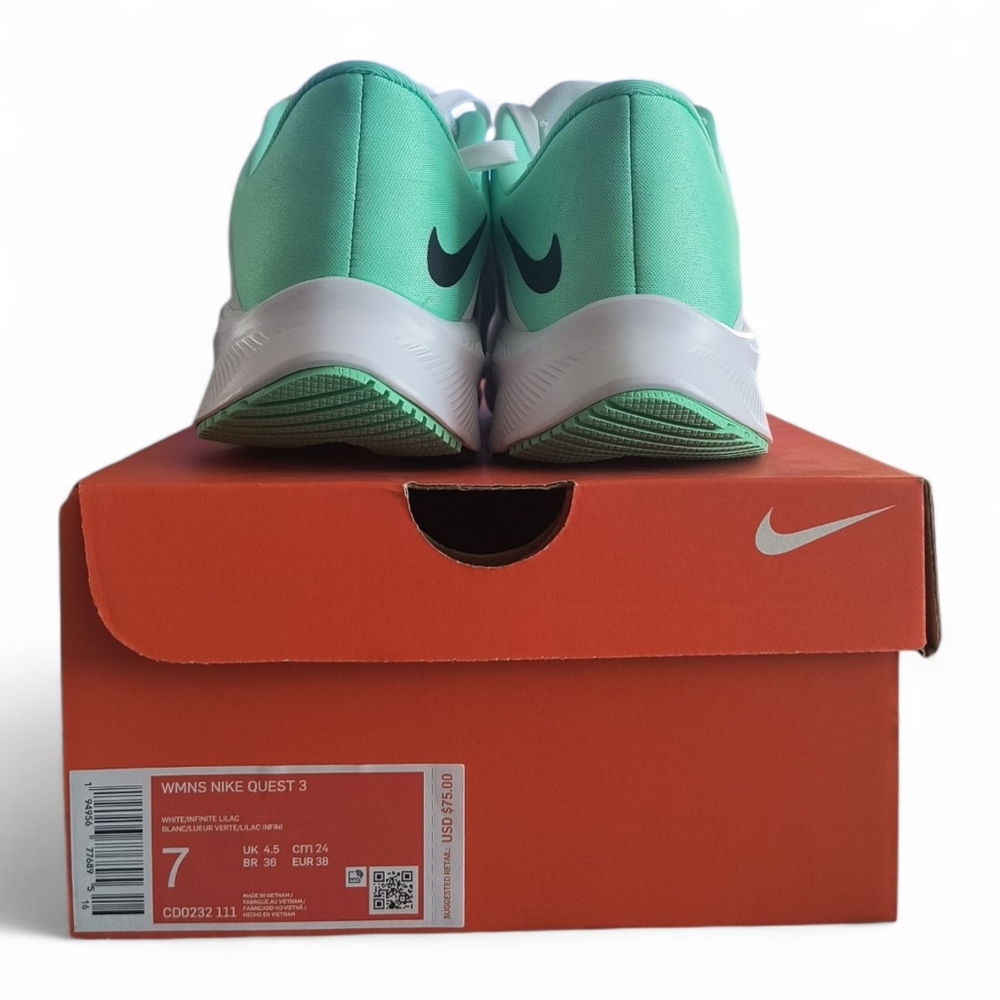 Nike Quest 3 Woman's Road Running Shoes Size 7 - Picture 6 of 10